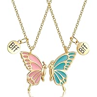 2 Pezzi Collana Dell'amicizia Smaltata con Ciondolo