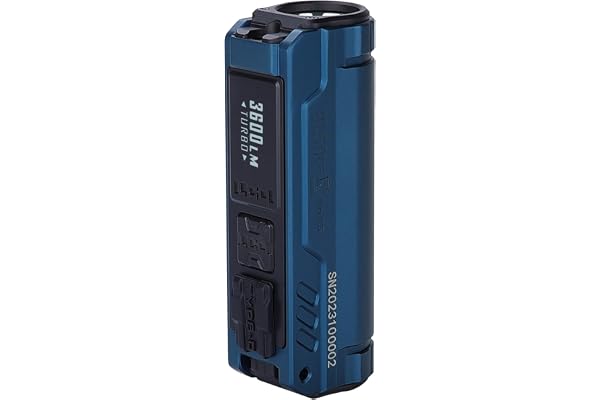 IMALENT BL50 3600 lumens EDC lampe Torche avec 365nm UV LED, utilisation CREE xhp50.3 hi LED type C lampe de poche rechargeable avec pour l'extérieur et la police de service (Royal Blue)