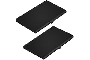 CiciIng Étuis pour cartes de visite (2PCS), Étuis pour cartes de visite en acier inoxydable, Porte-cartes de visite super léger, Étui pour cartes pour femmes et hommes (Noir)