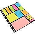 Kabeer Art Sticky Notes and Page Markers Binder Pack 250 Different Size Notes 125 Page Markers 25 x 19 cm