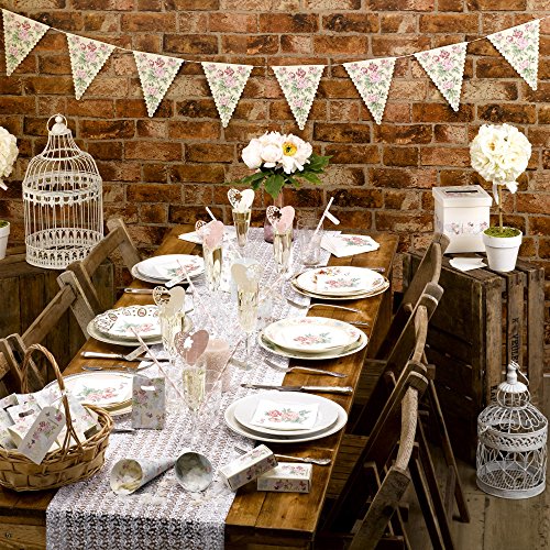 Girlande Hochzeit „With Love“ Candy Bar Bunting 1 m Hochzeitsgirlande - 5