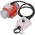 TUWEI 30W Concrete Vibrator Vibration Motor, 50Hz 4000RPM Concrete Vibrator Motor with Speed Controller, Aluminum Alloy Case Electric Asynchronous Vibrating Vibrator for Shaker Table