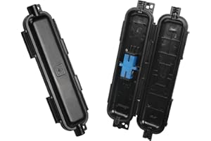 Cavo di prolunga Copertura di sicurezza YACSEJAO Outdoor IP67 SC Scatola di connessione impermeabile Scatola di protezione in fibra ottica monomodale FTTH, confezione da 2