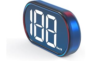 AMHVMU gps speedometer car HUD Digital Speed Meter MPH Speed display Head Up Display for Cars Trucks, USB Cable Plug & Play for all cars (X2 White)