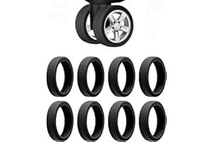 YaLiyA 8pcs Luggage Wheel Covers Portable Suitcase Wheel Protector Covers Suitcase Wheel Covers Suitcase Wheel Covers Silicone Luggage Wheel Protector Covers Resistant Luggage Wheel Cover lower noise