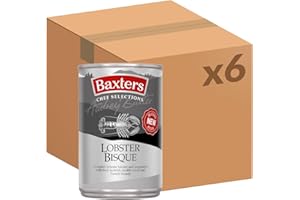 Baxters Chef Selections Soups, Lobster Bisque with Brandy & Fresh Double Cream, 400 g (Pack of 6)