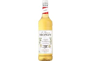 BLUE NILE FOODS MONIN Premium Vanilla Syrup 1L with FREE Cocktail Recipe Card