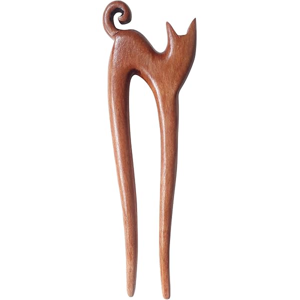 Marycrafts Haarnadel Aus Büffelhorn – Handgeschnitzt, Ca. 15,5 Cm, Glatt, Schonend Fürs Haar