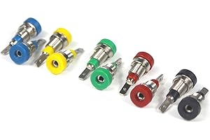 AOFAN Panel Mount Banana Socket 2mm for Panel Mounting Test Probes 10 Pcs