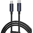 Baseus USB C-kabel 100 W, 1 m laddningskabel USB C till USB C med PD 5A QC 5.0, typ C snabbladdningskabel för MacBook Pro iPa