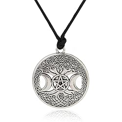 Massiver 925er Sterlingsilber Tripple Mond Spiralgöttin Anhänger