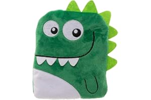 PUCKATOR Snuggables Lavender Scented Green Dinosaur Microwaveable Heat Pack Cushion (Bright Green)