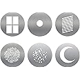 Soonpho GOBO 6pcs/Set Gobos Graphics Cards with Hollow Patterns for Bowens Mount Flash Optical Conical Snoot Condenser,Round Shape GOBO Photography Lighting Accessories(Set 1)