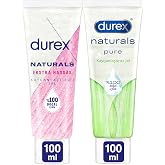 Durex Naturals Pure Kayganlaştırıcı Jel 100 mL 1 x 100 ml &Durex Naturals Extra Hassas Kayganlaştırıcı Jel 100 ml 1 Paket, 10