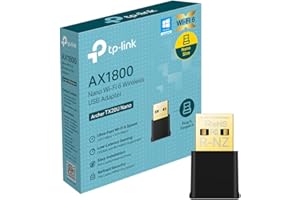 TP-Link Archer TX20U Nano Adaptateur USB Wi-FI 6 AX1800, Double-Bande 2,4/5 GHz, Taille nanométrique 26,8 × 15,7 × 7,5 mm, WPA3, OFDMA, MU-MIMO, Compatible avec Windows 11/10