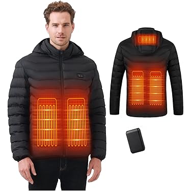 Gilet Chauffant Électrique Homme Femme - 9 Zones De Chauffage - USB - Lavable - Pour Ski, Moto, Pêche