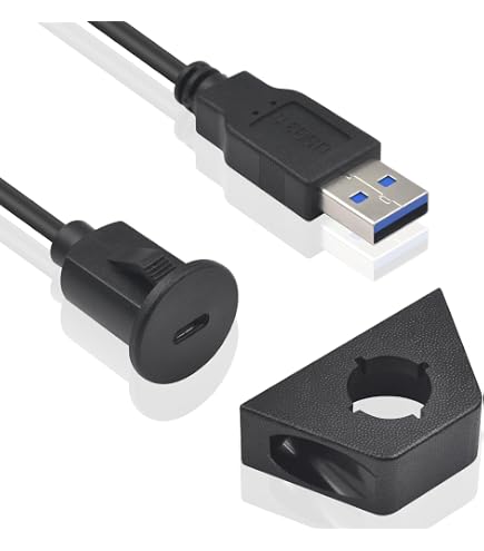 Bureau Accessoire QIANRENON 5Gbps USB 3.0 Filetée Fixation Embarqué Voiture étanche Câble USB 3.0 Mâle à Femelle Panneau Montage Extension Câble, LED, Al Boîtier, Pour Prise Camping Car Bureau Accessoire QIANRENON 5Gbps USB 3.0 Filetée Fixation Embarqué Voiture étanche Câble USB 3.0 Mâle à Femelle Panneau Montage Extension Câble, LED, Al Boîtier, Pour Prise Camping Car