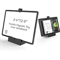 TANKEE Whiteboard Auf Rädern – Höhenverstellbar, Magnetisch, Doppelseitig, 48x32 Cm Mobiles Board Für Büro & Schule