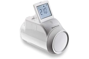 Honeywell HR92EE Home evohome Régulateur de radiateur pour Le contrôle du Chauffage Via Application et Wi-FI, Blanc, S