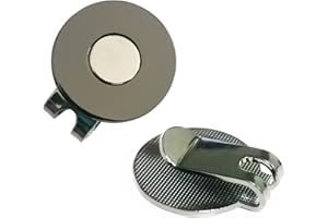 Adhere 2 clip magnetiche per cappello da golf, senza marcatore (nichel nero)