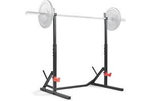 Solig hälsa och fitness multifunktionell justerbar bänkpress knäböjningsställ, axeltryck, lutande bänkpress, hantelrader, bic