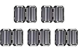 HUAREW soppressore di rumore fermacavo nero tipo clip anello in ferrite RFI EMI per 13 mm(confezione da 5)