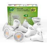 GY 4.9W GU10 LED Bulb 3000K Warm White 780LM (Equivalent to 80W), Non-Dimmable, 110 Degrees Beam Angle &ndash; Low Consumption Bulb