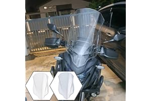 Lorababer Parabrisas Touring Parabrisas Visor Deflector de Viento con Soporte Compatible con H.Onda CB500X CB500X CB-500-X 2013-2023 2015 2016 2017 2018 2019 2020 2021 2022 Accesorios (Claro)