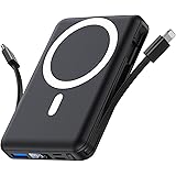 Yiisonger Magsafe Powerbank 10000mAh, Caricatore Portatile Magnetico Wireless 22,5W, Ricarica Rapida con Display LED e cavo d