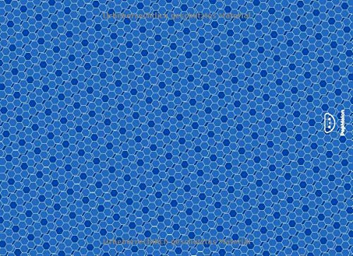PepMelon: Gepunktetes Notizblock A5, 108 Seiten, oben verleimt / Sketchbook Notepad notebook A5 paper block - Skizzenbuch Skizzenblock, gepunktetes ... A5, Soft Cover (matt), Fliesenmuster Blau (T