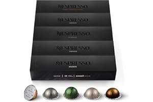 ‎NESPRESSO NESPRESSO Vertuo, Auswahl an Signature Kaffee (230ml), Gran Lungo (150ml) und Double Espresso (80ml), Mittlere bis dunkle Röstungen, Kompatibel mit VERTUO Kapselmaschinen, Set aus 50 Kaffeekapseln