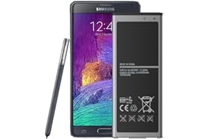 QOUTMCUY Akku für Samsung Galaxy Note 4,4500mAh Lithium-Ionen-Akku der Modelle für Samsung Note 4 N910 | N910U LTE | N910A AT&T | N910V Verizon | N910P Sprint | N910T T-Mobile ohne NFC