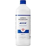 AIESI® Acqua Ossigenata disinfettante F.U. 3% 10 Volumi con tappo di sicurezza per bambini flacone da 1 litro, Made in Italy