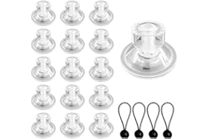 Foreverup 16pcs Caravan Suction Cups, Suction Cups for Caravan Awning with 4pcs Bungee Cords with Balls, 5CM High-Grip Van Side Fix Pads Kit for Campervan Canopy Motorhome