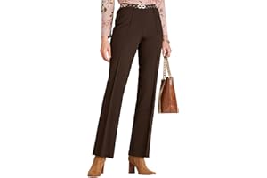 Chums Ladies Figure Flattering Trousers Fully Elasticated Comfort Pull-On Pants with Pintuck Stitch