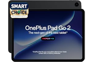 OnePlus, Pad Go 2 [Smartchoice], 12.1 inch (30.73 CM), LCD, 8GB RAM, 256GB ROM, Wi-Fi + 5G, Quad Speakers, Eye Care,Shadow Black, AI Enabled
