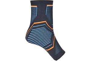 PLPLAAOO Orteza stawu skokowego, kompresyjne wsparcie kostki, ochraniacz kostki pomaga w zwichnięciach, zapaleniu ścięgien i łagodzeniu bólu, dziany rękaw ochronny na kostkę doskonały do ​​biegania(M), Or