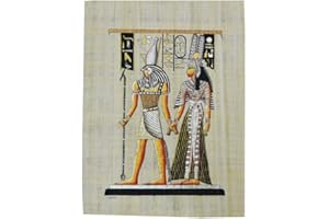 Horus Artesanía de Egipto Ägyptischer Papyrus und von Hand bemalt, mit Abmessungen von etwa 33 x 43 cm. Ref. P6V …