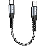 BLACKSYNCZE Cavo USB C a Lightning, 0.3M [Certificato MFi] Cavo iPhone Tipo C Power Delivery Carica Rapida USB C iPhone per i