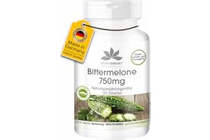 ‎HERBA DIREKT Bittermelone 750mg - 120 Tabletten - hochdosiert - vegan - mit Chrom | HERBADIREKT by Warnke Vitalstoffe - Deutsche Apothekenqualität