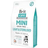 Brit Care Light &amp; Sterilised, Minik Irk - Kısırlaştırılmış K&ouml;pekler İ&ccedil;in, Tahılsız, Hipoalerjenik Tavşan Etli Ve Somon Balıkl