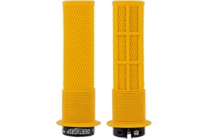 Dmr Deathgrip MTB Mountain Bike Cycle handle bar grips - Thin Flangeless Gul Yellow