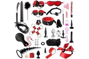 RILOOP - Đǐldờ Bedroom Erótîcôṡ para Adultôs Juguetes Şęsxuạlêș para Parejas Placer Ofertas Şęxuạlęș Deportes Vestuario Hombres Juegôs Plạcęr B`D`S`M Pạck Pareja Accesorios San 35Pices,Set Cómodo Mascar