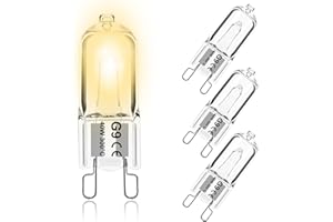 ‎JAENMSA Jaenmsa G9 Backofenlampe 40W 300 Grad & Halogen Dimmbar 230V, bis 300°C Hitzebeständiges 2700K Warmweiß für Neff Bosch Backofen Kühlschrank Mikrowelle Dunstabzugshaube