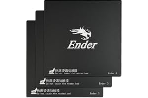 BUYGOO 3pz Piattaforme per Stampante 3D Superficie Adesivo Letto Piastra Riutilizzabile 235*235*3mm, Stampante 3D Sticker Nastro Letto Riscaldato Foglio x Creality Ender 3/3 Pro/Creality CR-20/Ender 5