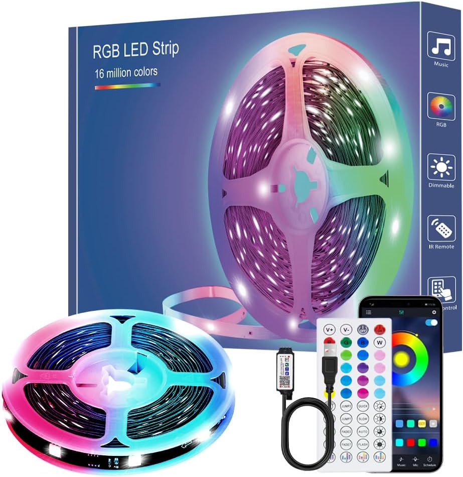 Foire Aux Questions Essentielles sur le Ruban LED 2M Bande LED USB Multicolore Lumièr