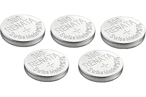 BEST PRICE SQUARE Renata - Batería Individual para Reloj, Producto Suizo, Renata 390 o SR1130SW o AG10, 1,5 V, 5 x 390 or SR 1130 SW Silver