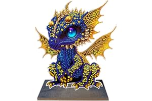 Demiawaking Diamond Painting Drachen Deko DIY Diamant Malerei Tischdeko Ornamente Geschenke (Drachen B)