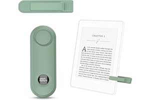 HIGPTWIREL RF Fernbedienung Seitenwenden zum Lesen auf Kindle Paperwhite Oasis Colorsoft Zubehör, Clicker Page Turner für iPhone, Tablets Comics Lesen Romane, Licht Grün