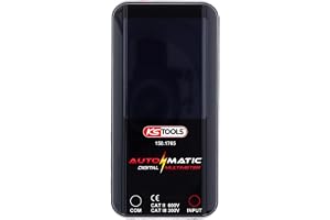 KS Tools 150.1765 automatisk digital multimeter inklusive testspetsar, röd
